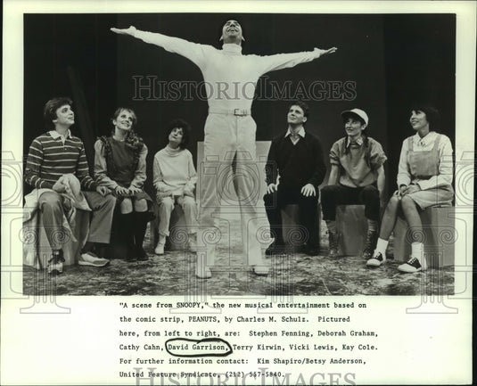 1983 Press Photo Cast Members of Musical "Snoopy" - nop28559 - Historic Images