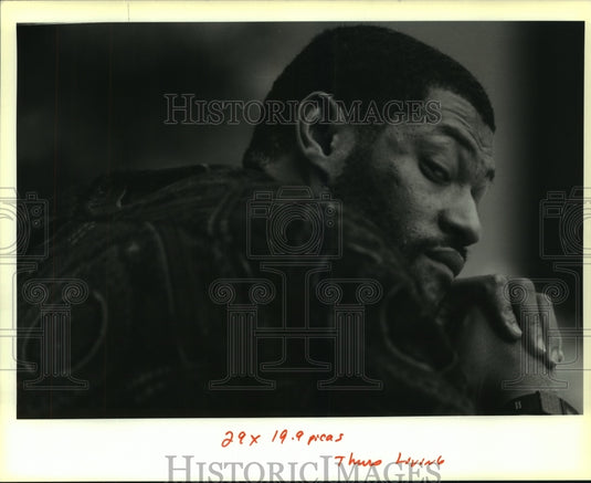 1991 Press Photo Larry Fishburne, star of Boyz N the Hood sp - nop28673 - Historic Images
