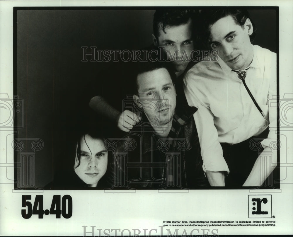 1986 The band &quot;54.40&quot; poses for a promotional photo - Historic Images