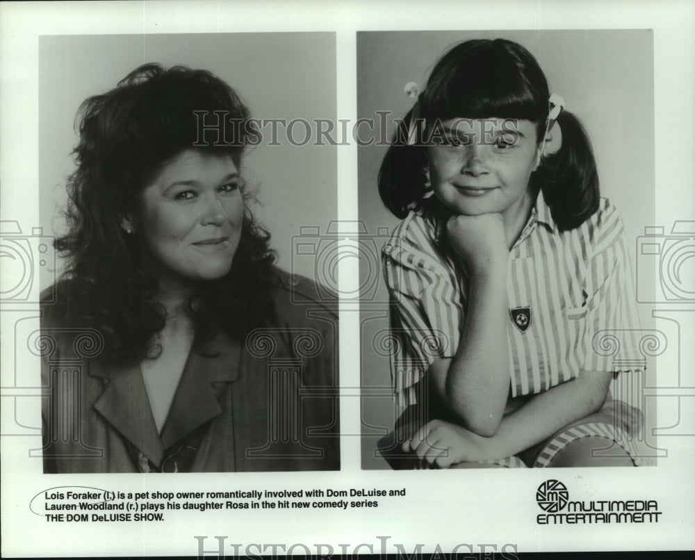 1987 Press Photo Lois Foraker &amp; Lauren Woodland in The Dom DeLuise Show - Historic Images