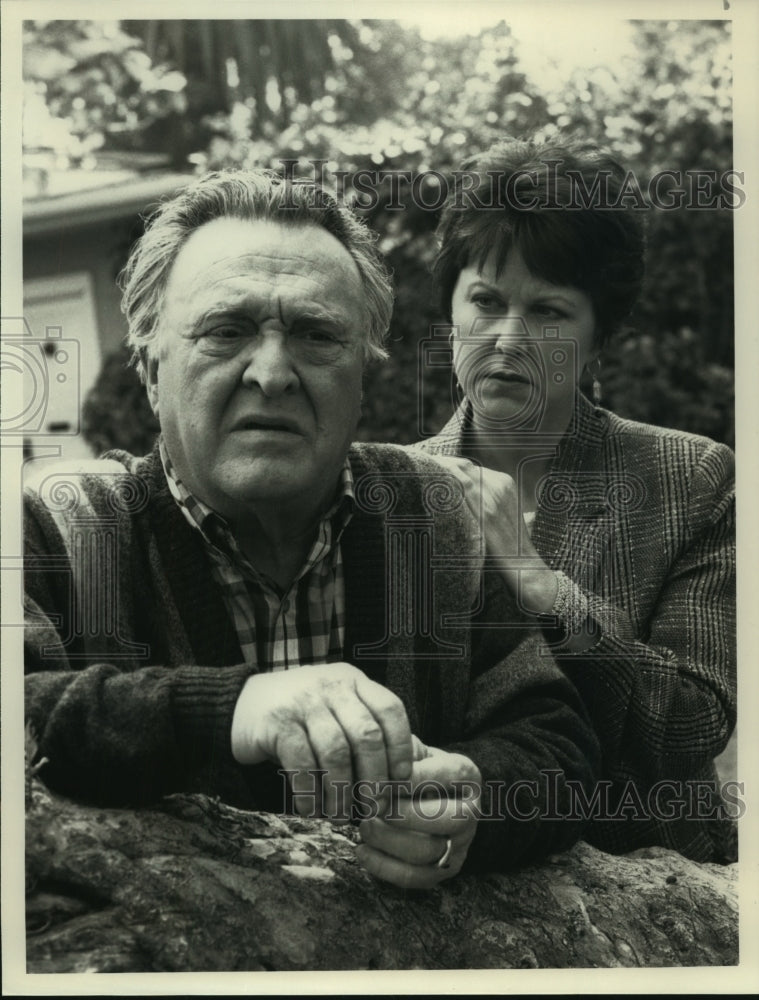 1990 Vincent Gardenia &amp; Susan Ruttan in &quot;L.A. Law&quot; on NBC-TV - Historic Images