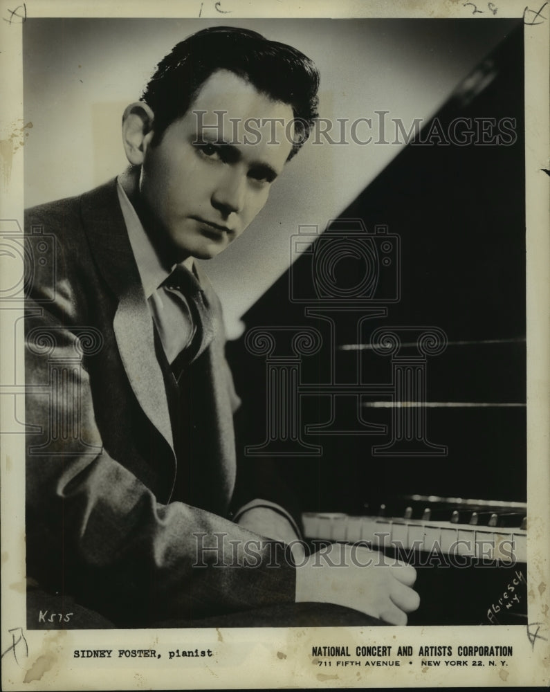 1951 Sidney Foster, Pianist - Historic Images