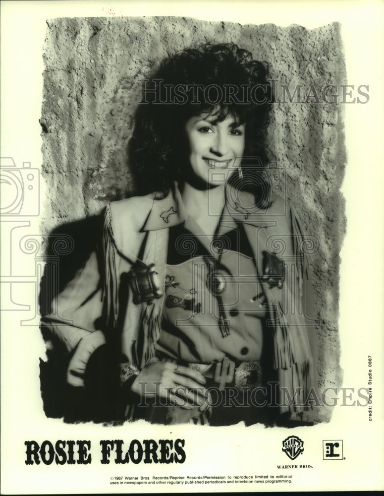 1987 Rosie Flores, musician - Historic Images