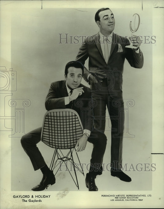 1966 Press Photo Gaylord & Holiday - The Gaylords - nop29017-Historic Images