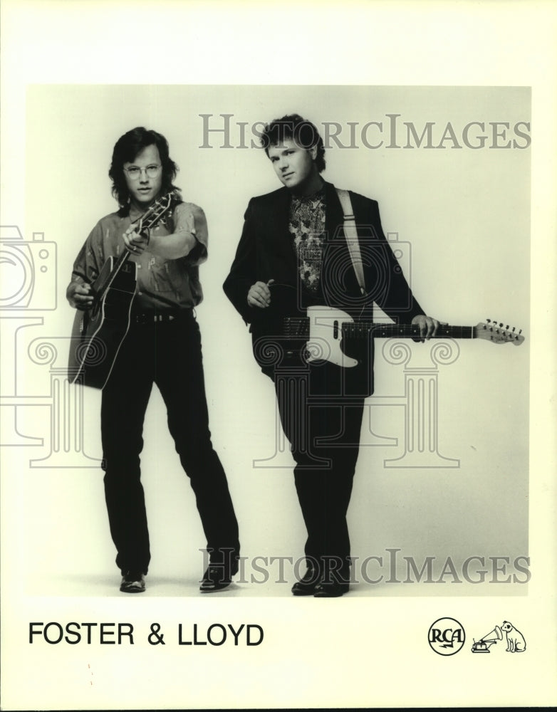 1987 Press Photo American country music duo Foster &amp; Lloyd - nop29133-Historic Images