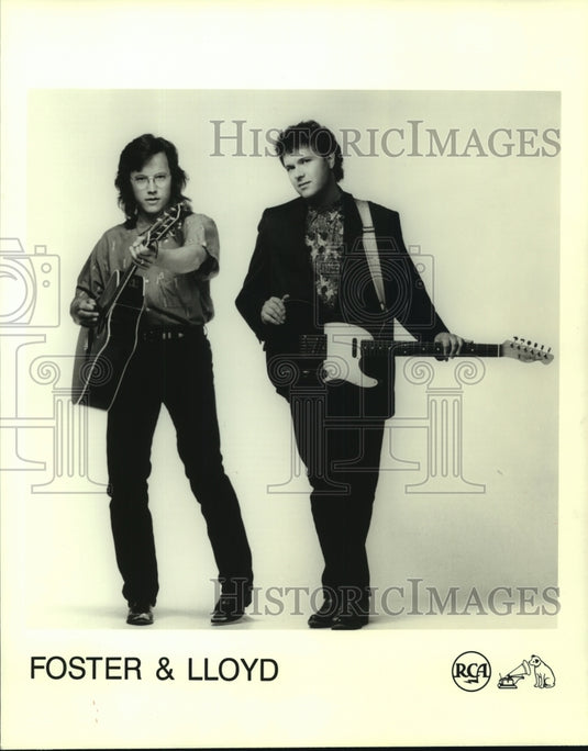 1987 Press Photo American country music duo Foster & Lloyd - nop29133-Historic Images