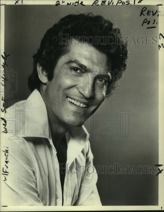 1977 Press Photo Sergio Franchi, Italian Tenor - nop29154-Historic Images