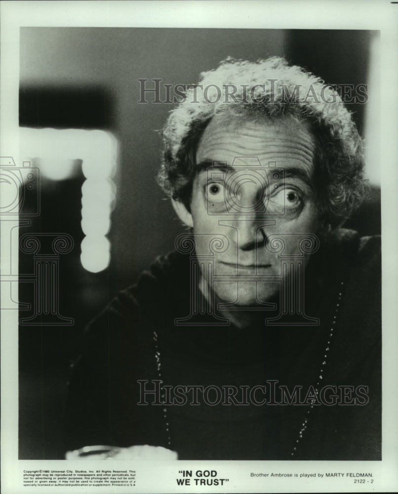 1980 Actor Marty Feldman in In God We Trust - Historic Images