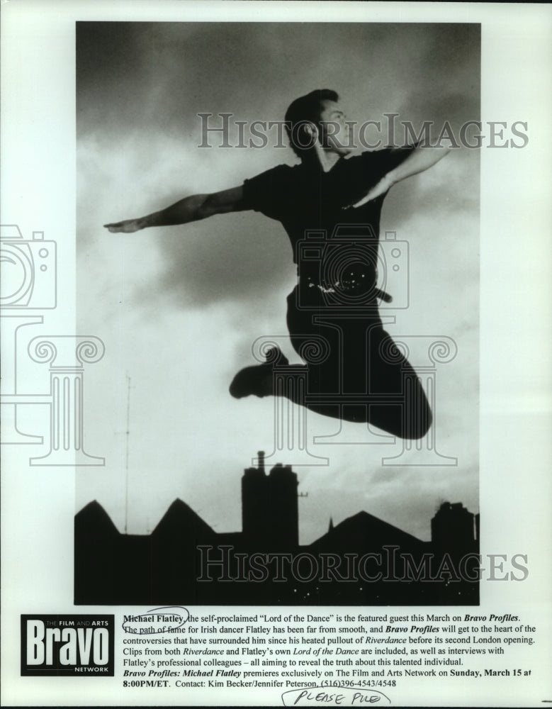 1998 Press Photo Michael Flatley, self-proclaimed Lord of the Dance - nop29236 - Historic Images