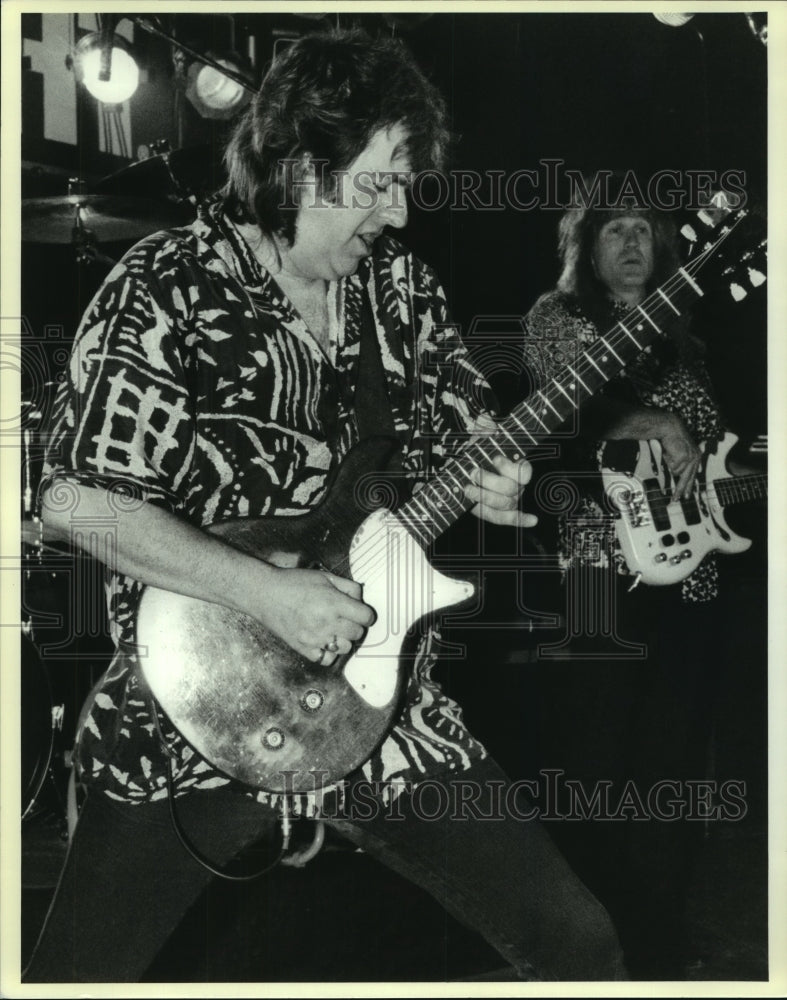 1992 Press Photo Band Foghat Performs at Billy Ray&#39;s in Mandeville - nop29247 - Historic Images