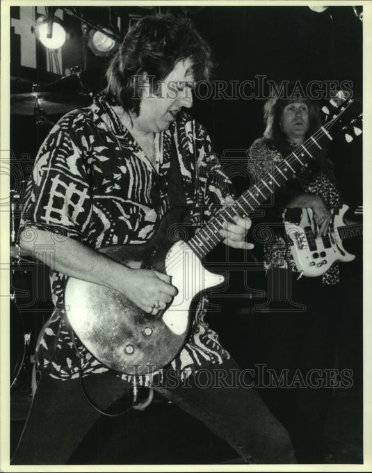 1992 Press Photo Band Foghat Performs at Billy Ray's in Mandeville - nop29247 - Historic Images