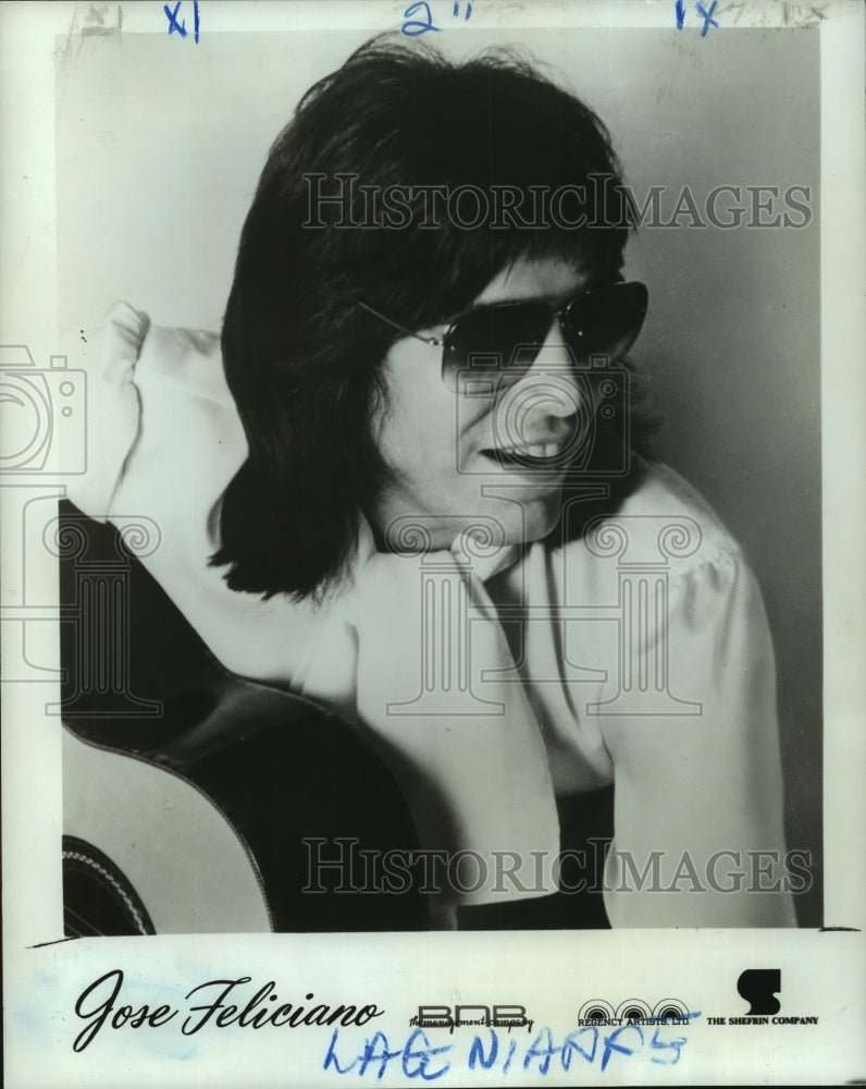 1978 Press Photo Jose Feliciano, vocalist &amp; guitarist performing at Rosy&#39;s-Historic Images