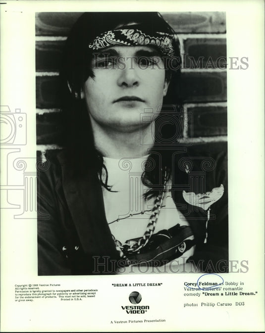 1990 Press Photo Corey Feldman as Bobby in "Dream A Little Dream" - nop29307 - Historic Images