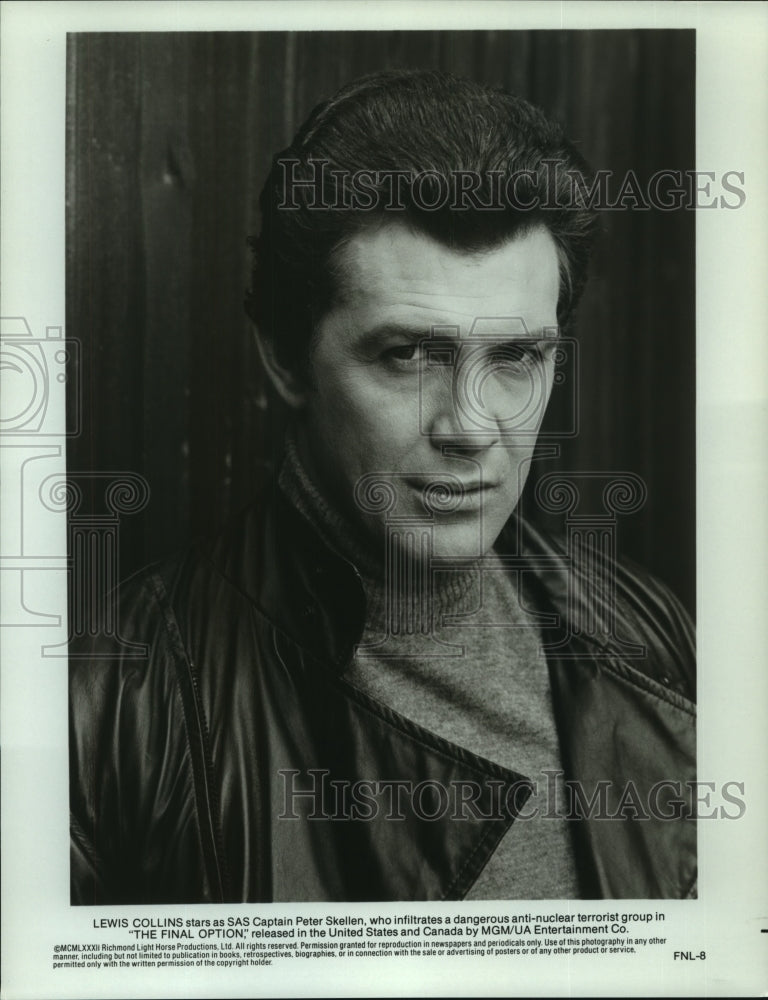 1982 Actor Lewis Collins in The Final Option - Historic Images