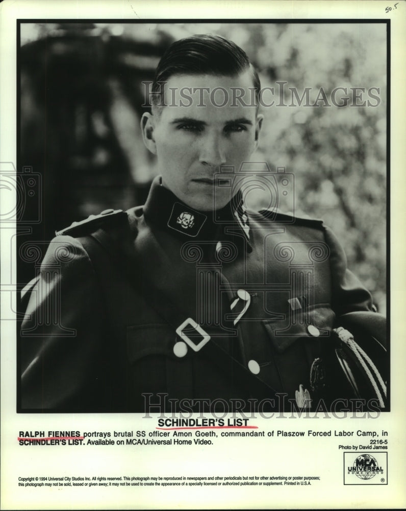 1994 Ralph Fiennes, "Schindler's List" - Historic Images