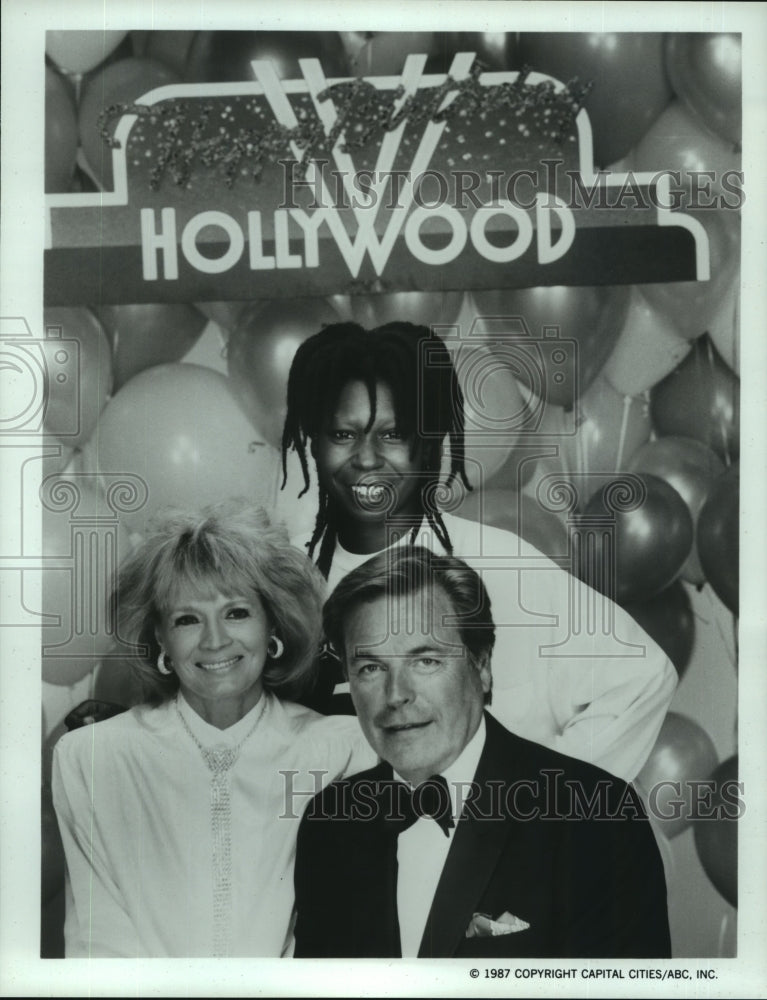 1987 Press Photo Stars among entertainment industry in Happy Birthday Hollywood - Historic Images