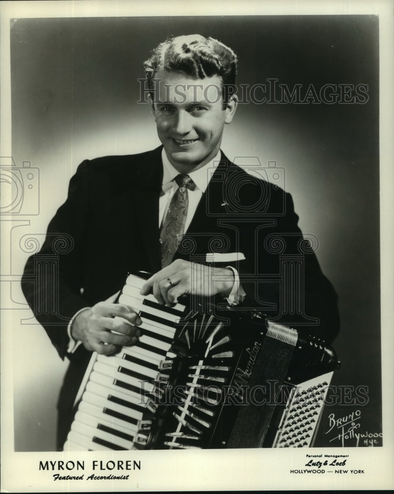 1964 Myron Floren, featured accordionist - Historic Images