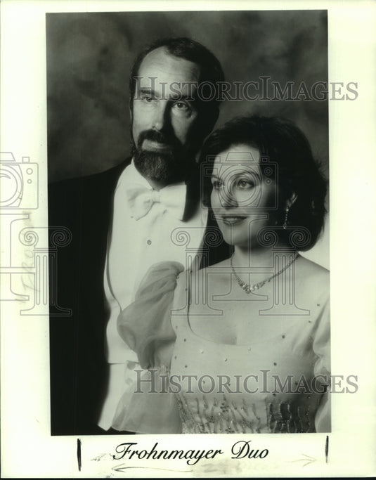 1995 Press Photo Frohnmayer Duo, Ellen and Philip Frohnmayer - nop29689 - Historic Images