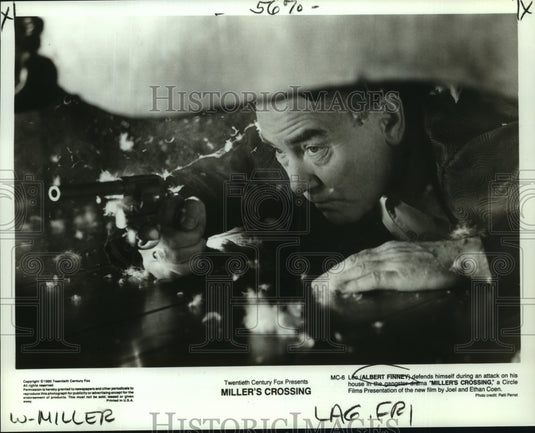 1990 Press Photo Actor Albert Finney in the gangster drama Miller's Crossing - Historic Images