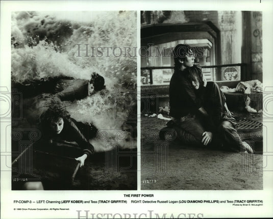 1990 Press Photo Actors in Scenes from "First Power" - nop29902 - Historic Images