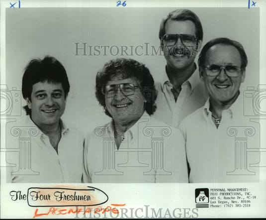 1986 Press Photo Vocal Group The Four Freshmen - nop29919 - Historic Images