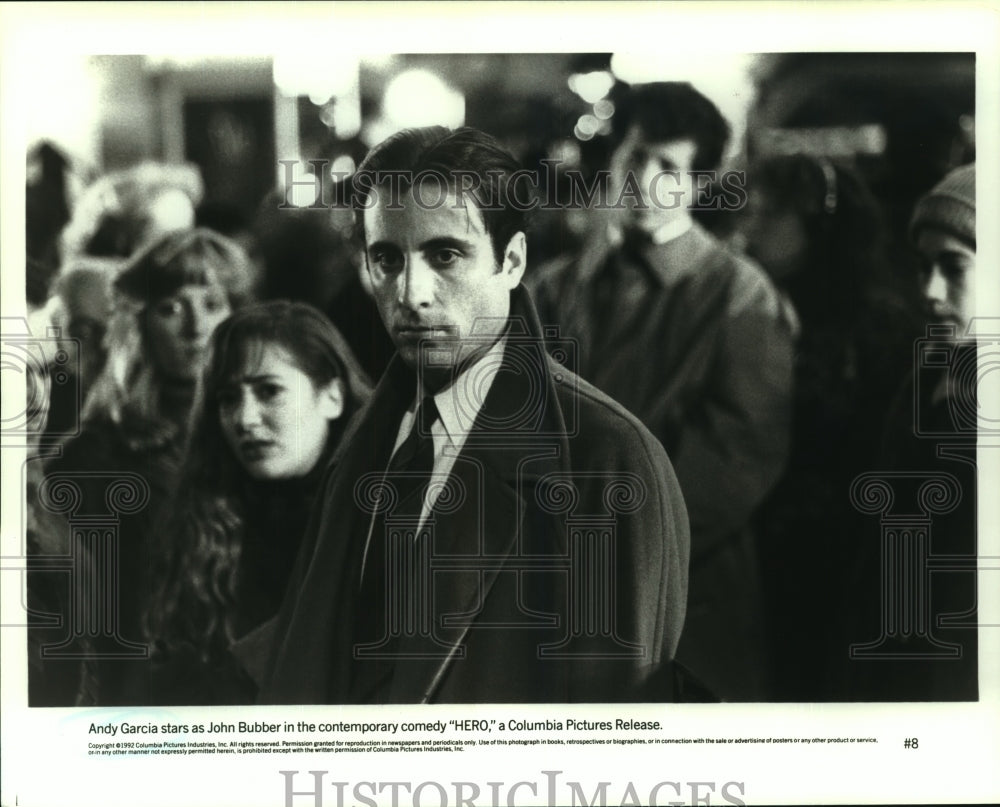 Andy Garcia stars as John Bubber in the contemporary comedy &quot;Hero&quot; - Historic Images