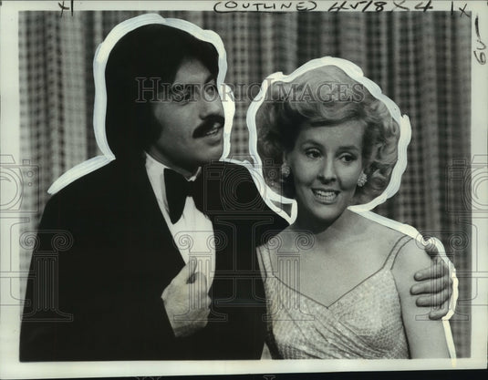 1976 Press Photo Tony Orlando and Georgia Engel in Tony Orlando and Dawn on CBS - Historic Images