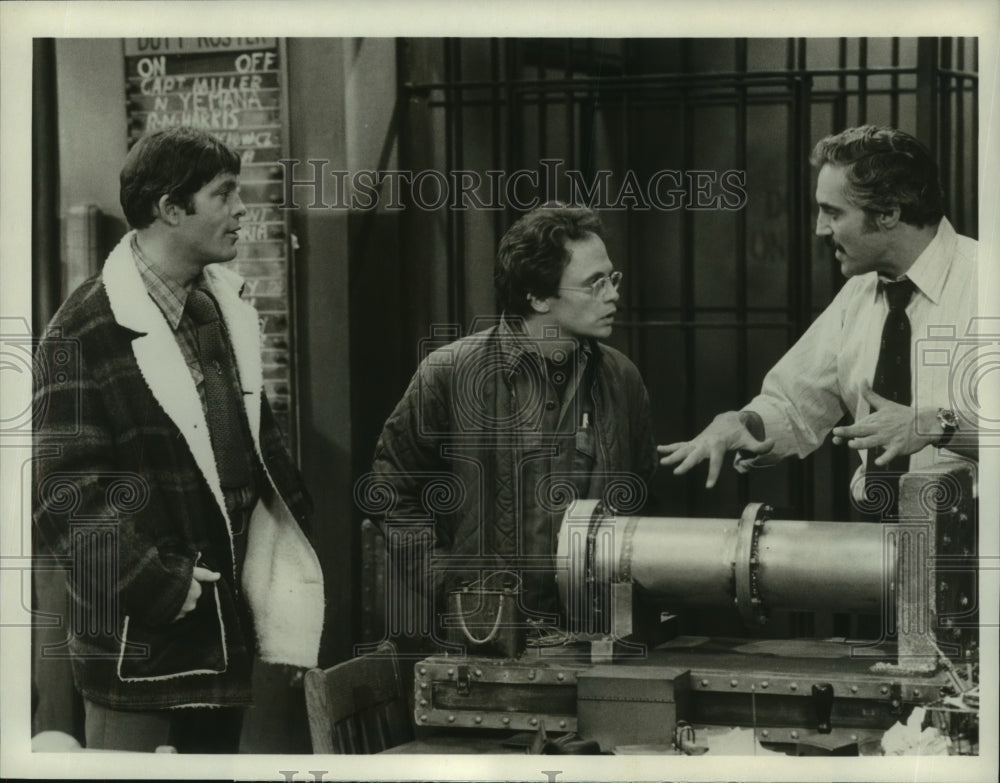 1978 Max Gail, Will Seltzer and Hal Linden in &quot;Barney Miller&quot; - Historic Images