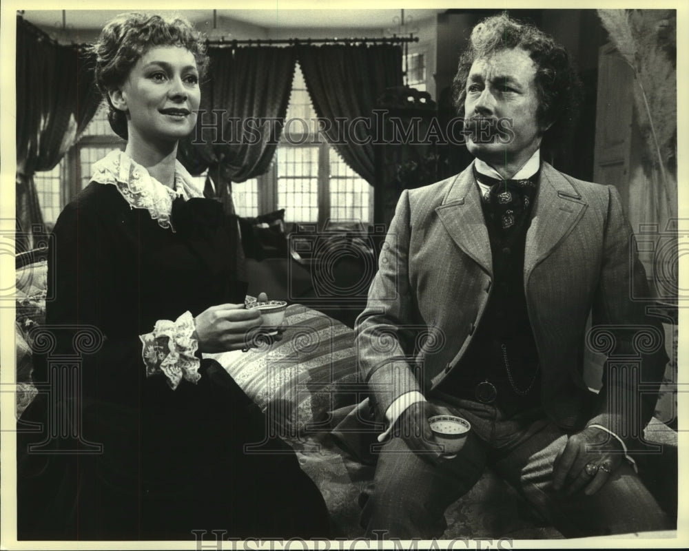 1979 Francesca Annis and Don Fellows starring in &quot;Lillie&quot; - Historic Images