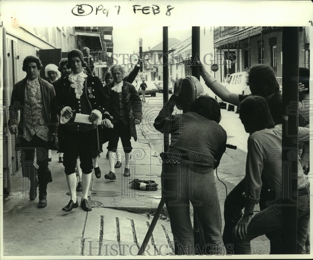 1970 Press Photo Wartime film being recorded in New Orleans, Louisiana - Historic Images