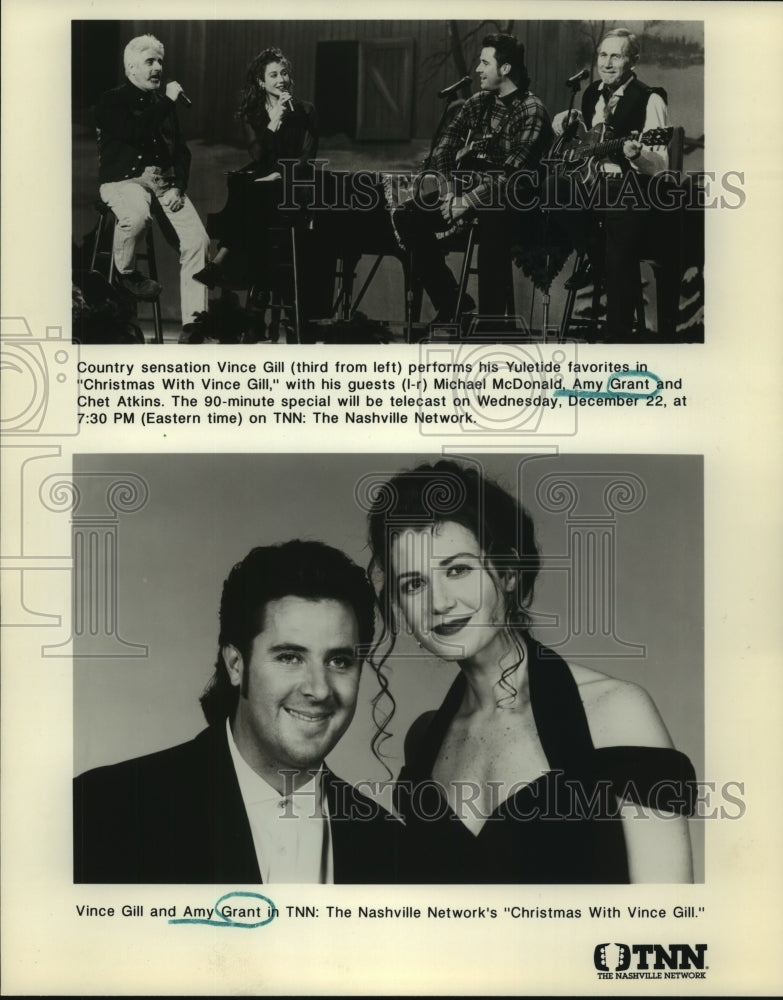 1993 Press Photo The Nashville Network will have two Christmas specials. - Historic Images