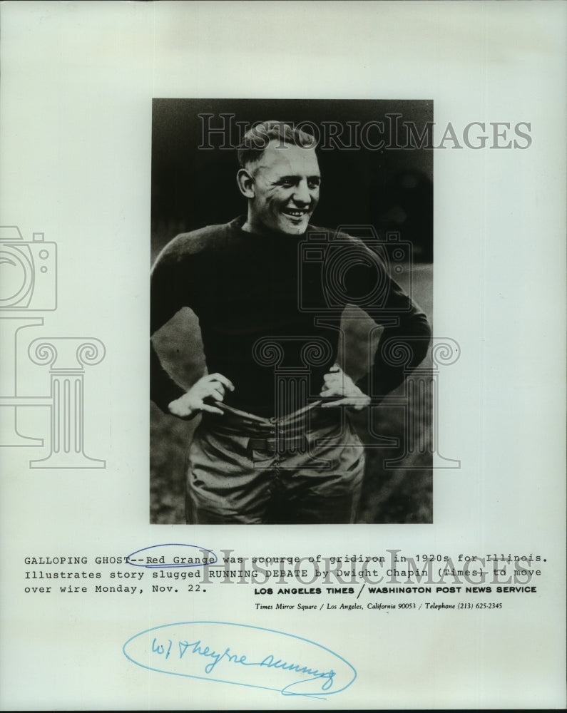 1920 Football Player Red Grange - Historic Images