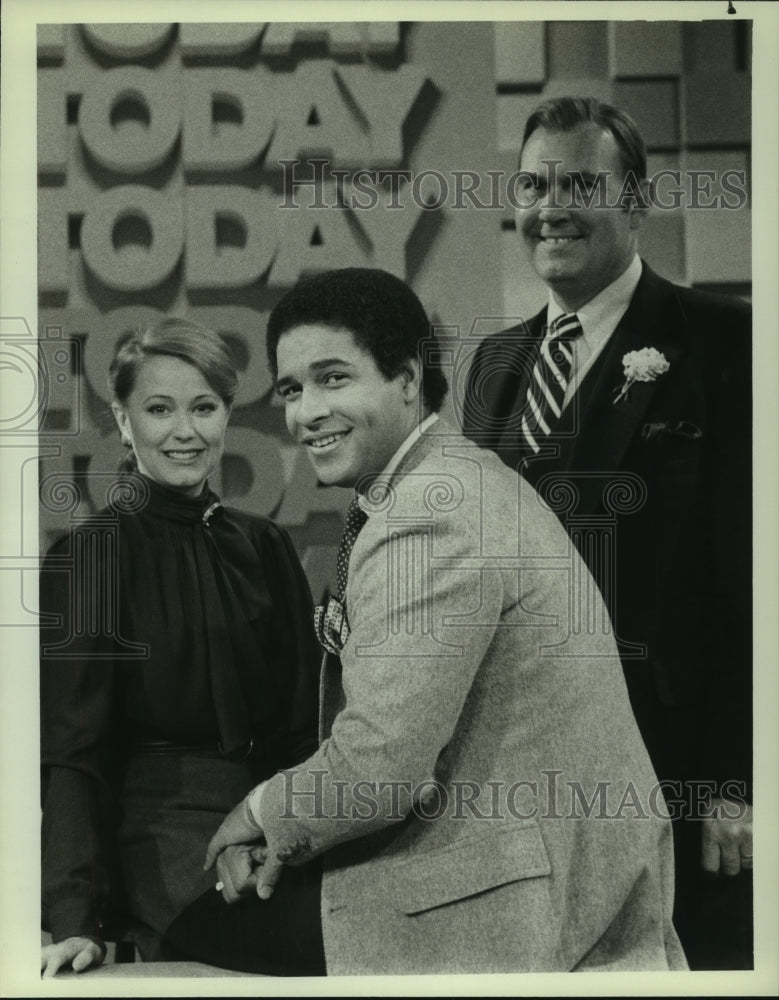 1982 ane Pauley, Bryant Gumbel and Willard Scott, "Early Today" - Historic Images