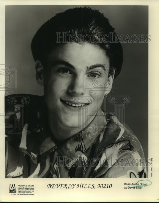 1990 Press Photo Actor Brian Austin Green of "Beverly Hills, 90210 - nop30920 - Historic Images