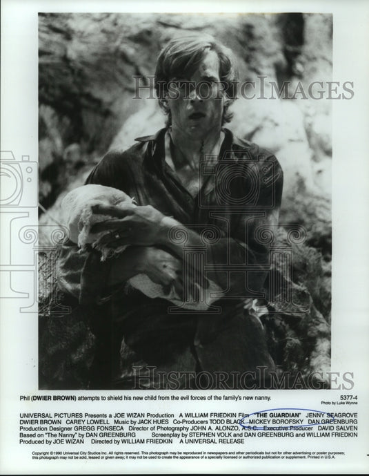1990 Press Photo Actor Dwier Brown in The Guardian, based on "The Nanny" - Historic Images