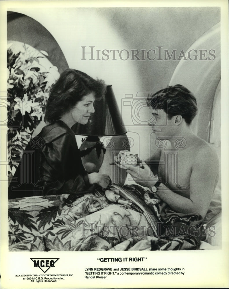1989 Lynn Redgrave and Jesse Birdsall star in "Getting It Right" - Historic Images