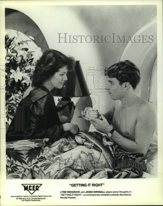 1989 Lynn Redgrave and Jesse Birdsall star in "Getting It Right" - Historic Images