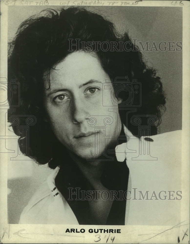 1972 Press Photo Arlo Guthrie - nop31342-Historic Images