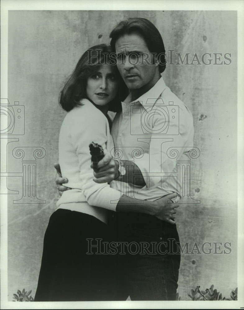 1982 Press Photo Actors Gil Gerard, Mimi Rogers in &quot;Hear No Evil&quot; - nop31538 - Historic Images