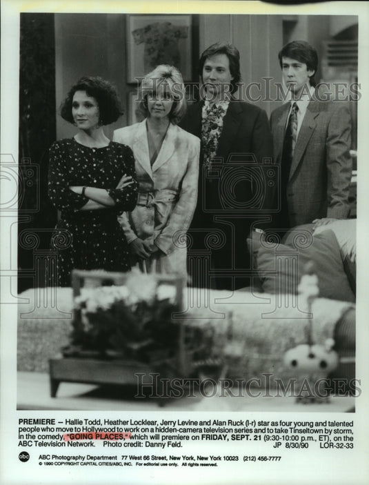 1990 Press Photo Young Stars of Comedy Series "Going Places" - nop31551 - Historic Images