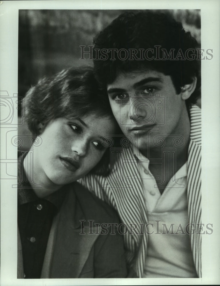 1985 Actors Molly Ringwald and Zach Galligan in Surviving on ABC - Historic Images