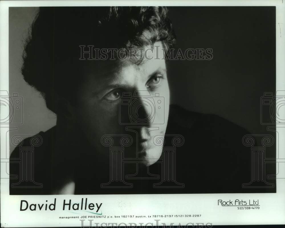 Press Photo David Halley, Rock Arts Ltd. recording artists - nop31898-Historic Images