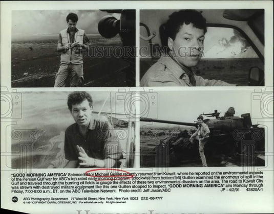 1991 Press Photo Michael Guillen, Science editor for "Good Morning America"-Historic Images
