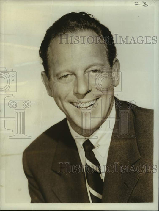1958 Press Photo Bill Goodwin, radio and television actor-announcer - Historic Images