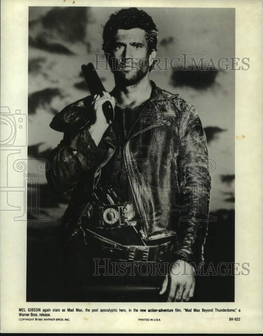 1985 Press Photo Mel Gibson, "Mad Max Beyond Thunderdome" - nop32446-Historic Images