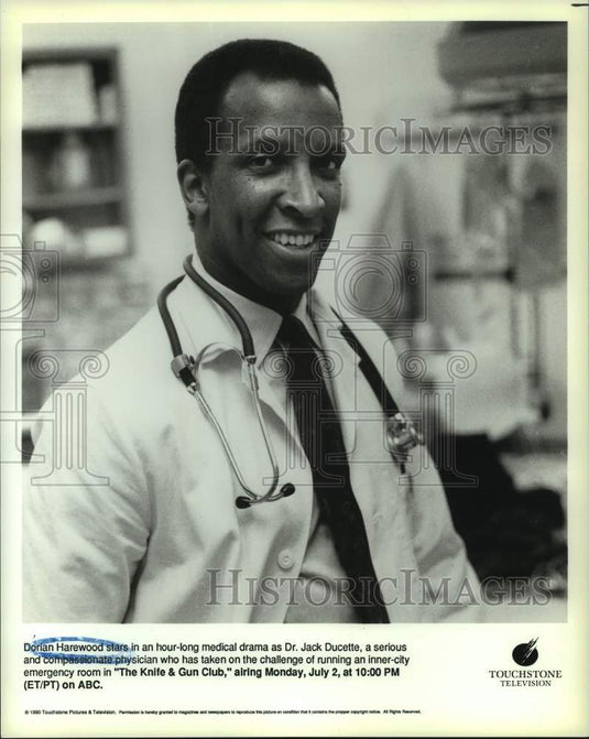 1990 Press Photo Actor Dorian Harewood in "The Knife & Gun Club" on ABC-TV-Historic Images