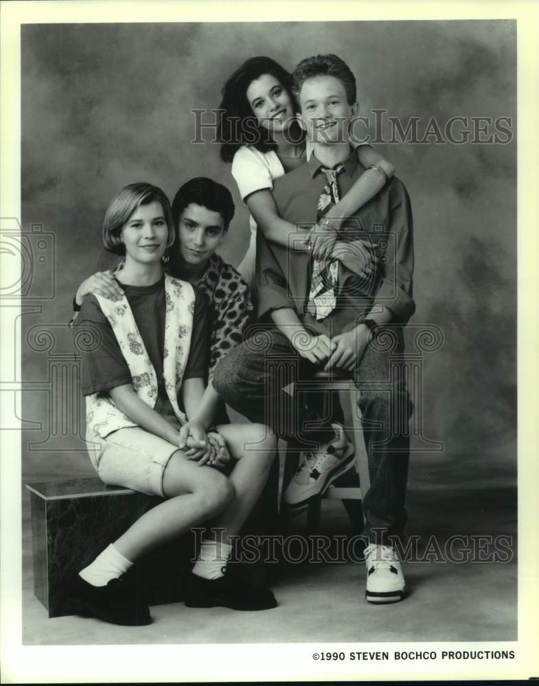 1990 Press Photo Neil Patrick Harris with his co-stars - nop33620-Historic Images