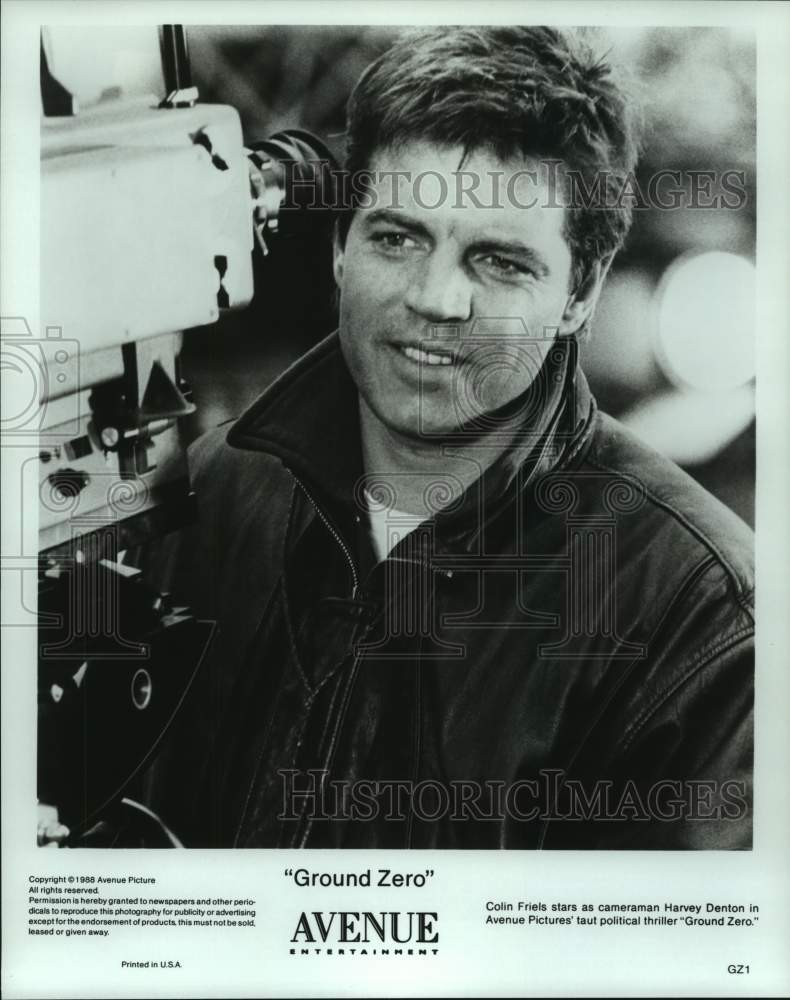 1988 Actor Colin Friels as Harvey Denton in &quot;Ground Zero&quot; movie - Historic Images