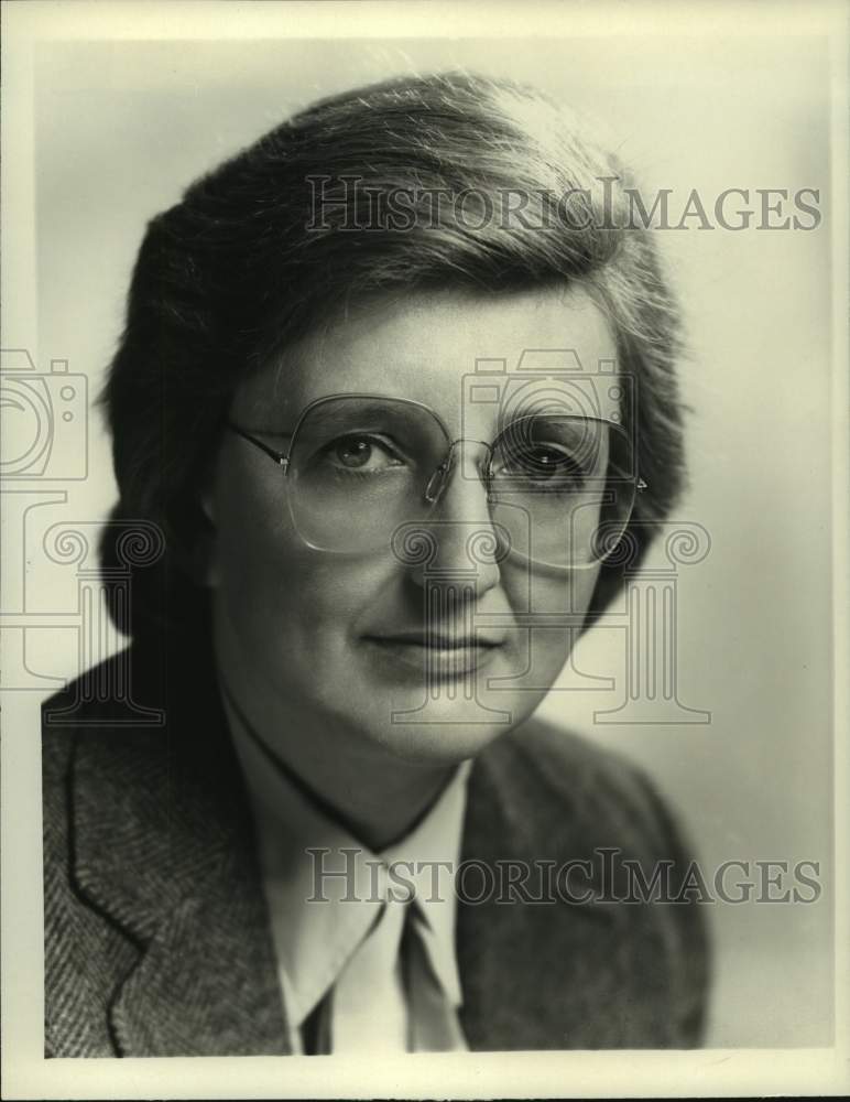 1984 Press Photo Jean Harper, CBS Sports sportscaster - nop33730- Historic Images