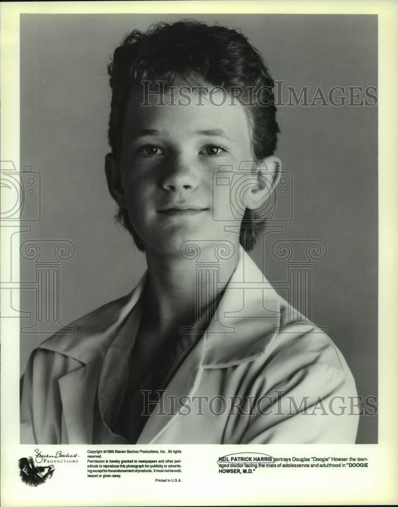 1989 Press Photo Neil Patrick Harris starring in &quot;Doogie Howser, M.D.&quot;-Historic Images